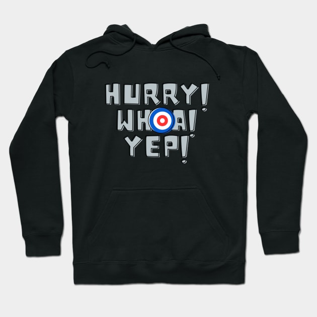 Funny Curling Curler Hoodie by Little Duck Designs